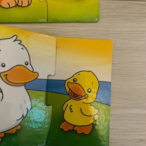 Educational game with cards used without box