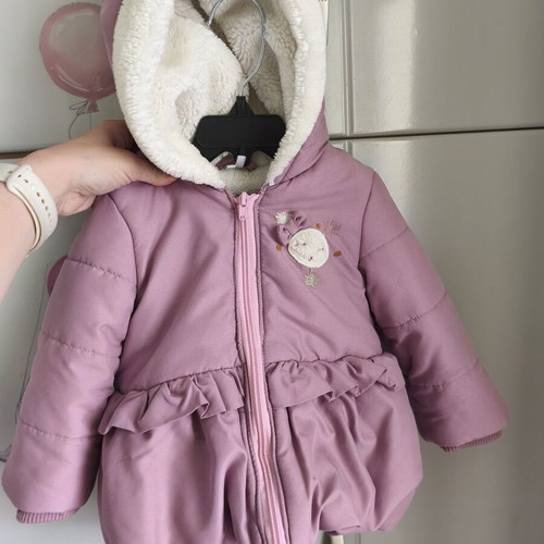 Orchestra baby jacket like new, warm with hood, 12 months, 74cm