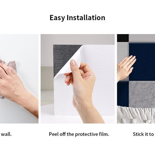 Soundproofing panels 36 self-adhesive high-density black 30x30x0.9 cm