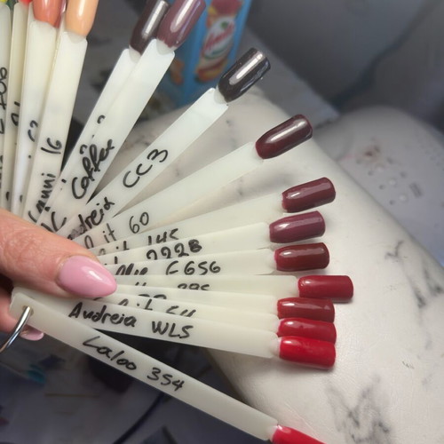 Nail products like new, 110 nail polishes, dual forms, gel tips, powders, rhinestones