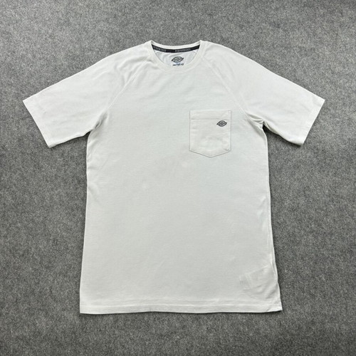 Dickies men's T-shirt XXL white with chest pocket and Temp-IQ cooling