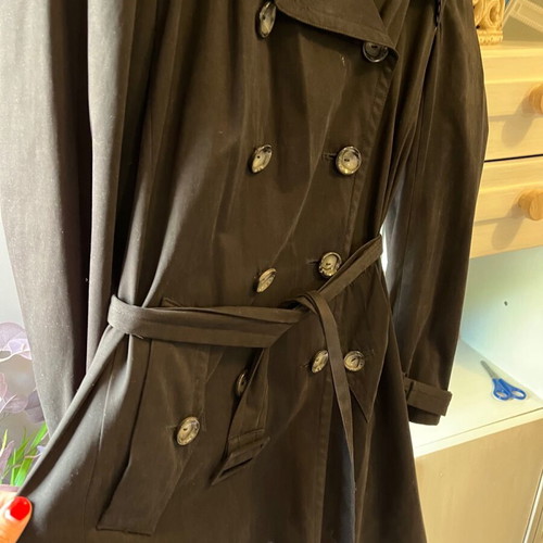 Artisti Italiani trench coat size S used, black