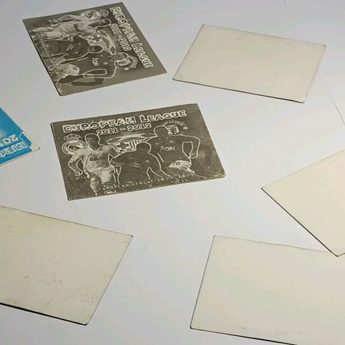 Football stickers used, pack