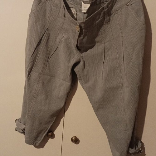 Attrattivo gray zip culottes cotton fabric, size XL