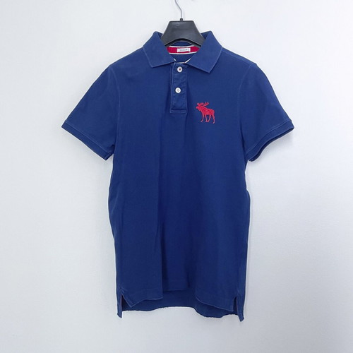 Abercrombie & Fitch Polo T-shirt short sleeve Medium used blue