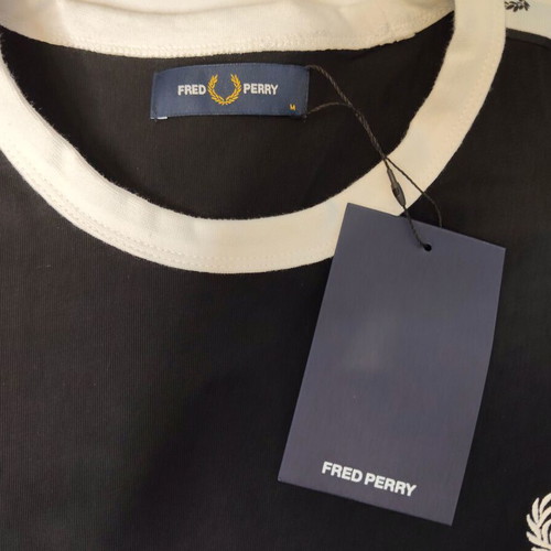 Fred Perry Taped Ringer T-Shirt brand new with tags, size M, black