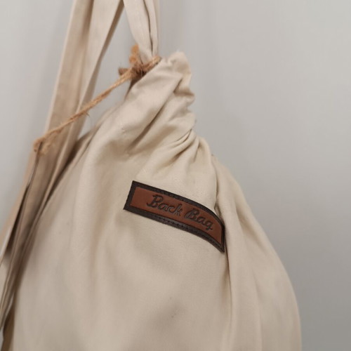 Backbag Cotton Backpack beige new from Greece