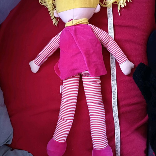 Large cloth doll used, about 74cm, likely Jumbo, early 2000s