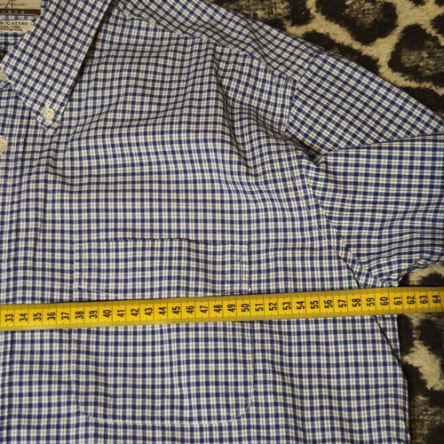 Zara men's shirt XL like new, white and blue cotton