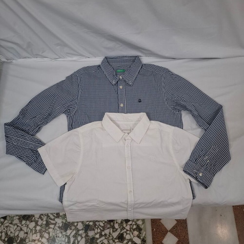 Benetton cotton shirts set for boys size 152 cm like new