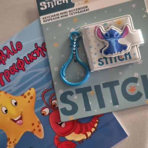 Stitch mini notebook and keychain set new