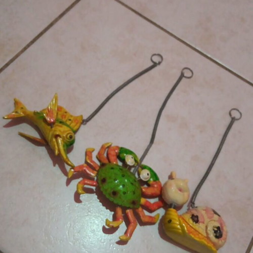 Hanging bombonieres used, set of 3 pieces
