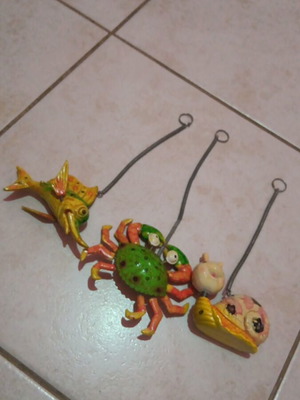 Hanging bombonieres used, set of 3 pieces