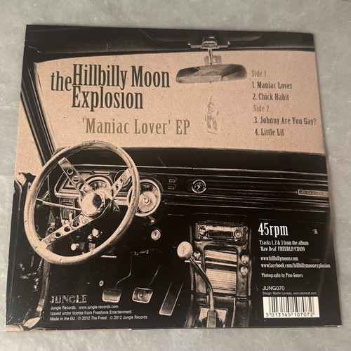 The Hillbilly Moon Explosion Maniac Lover Vinyl 7” EP like new