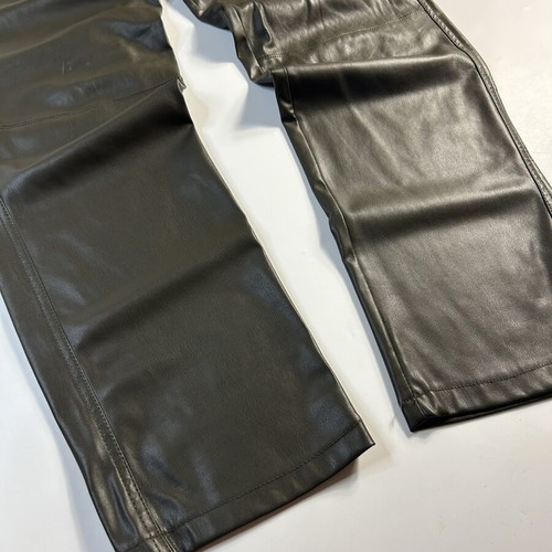 Bershka Vintage Y2K leather flared fit pants, size EU 36