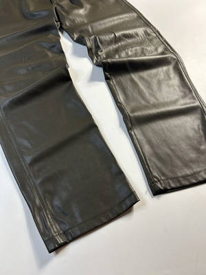 Bershka Vintage Y2K leather flared fit pants, size EU 36
