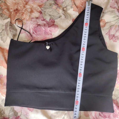 Lynne asymmetrical super sexy top like new, black, size XL