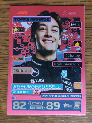 Topps Formula 1 George Russel card like new