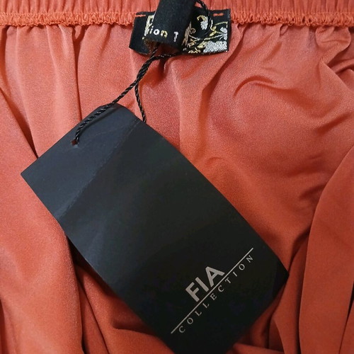 Fia jumpsuit new, coral halter neck draped, size S/M