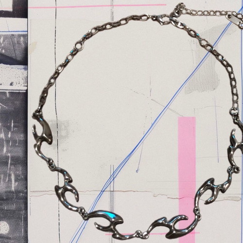 Boho Y2k Fairy Gothic Punk Rock Alternative Grunge Stainless Steel Necklace