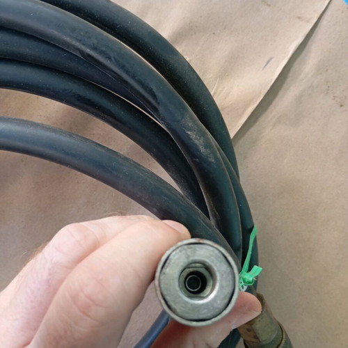 Air hose like new, black cable for air drills
