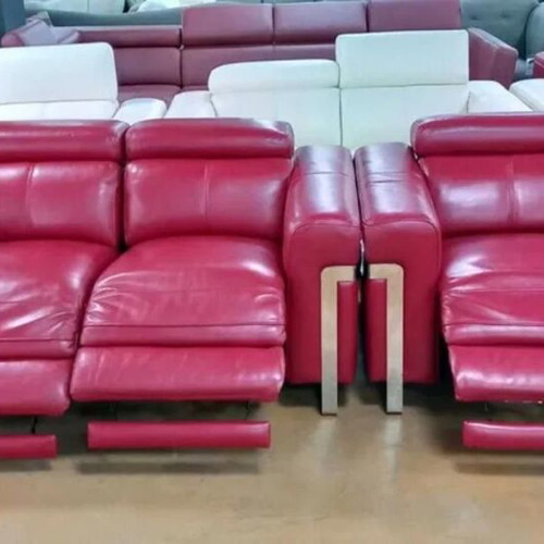 Red Moreno loveseat and armchair set with electric relax mechanism, new