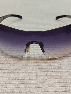 Bvlgari 550 103/8G vintage γυαλιά ηλίου μάσκα Y2K, μπλε ασημί