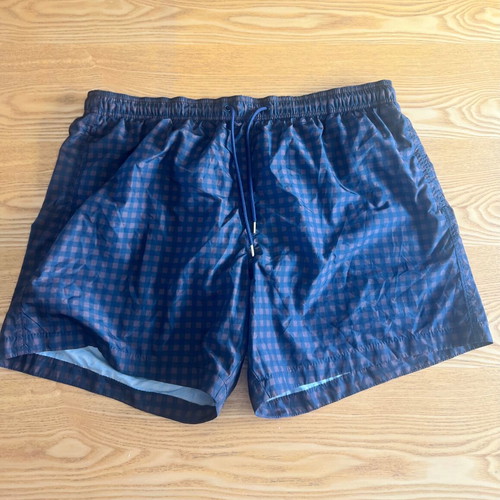 H&M checked brown black XL swim shorts like new