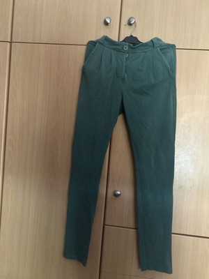Green trousers new, size XXS, casual style
