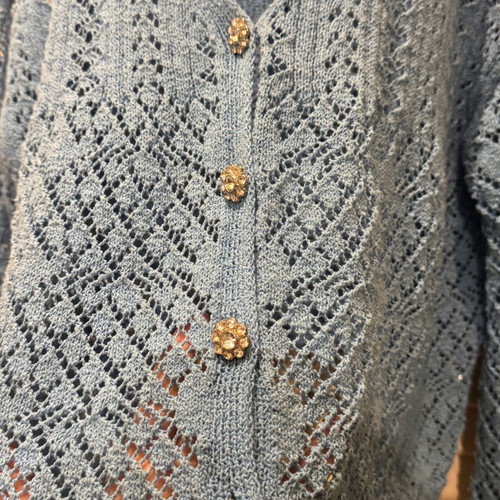 Zara knitted cardigan like new, blue, size M