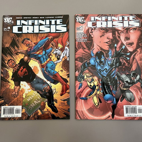 Infinite Crisis #1-7 comic set with Jim Lee covers