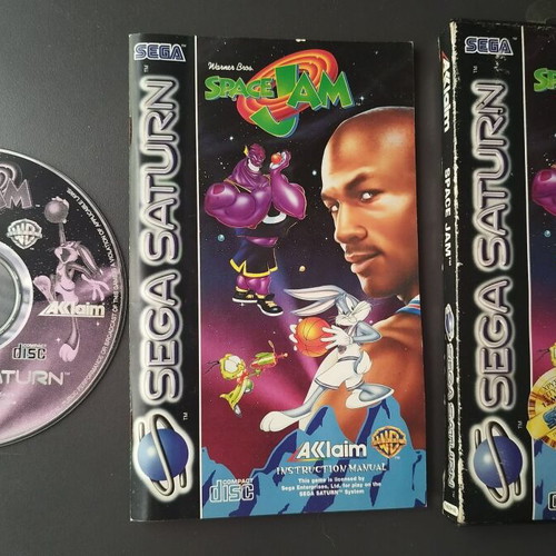 Sega Saturn Space Jam game used, works properly