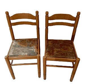 Σετ 2 ξύλινες καρέκλες 87x42x40