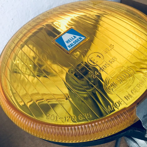 Hella 150 fog light set used, yellow halogen HR