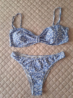 Shein bikini swimsuit like new, blue, size M