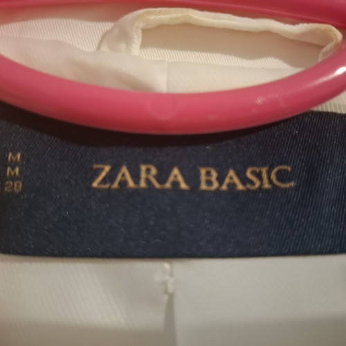 Zara white jacket type caban used, size M