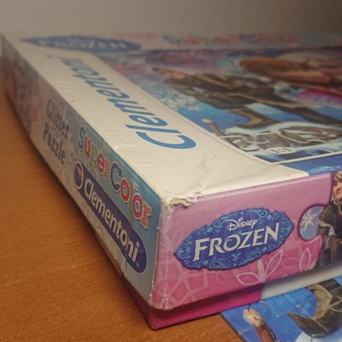 Frozen puzzle 104 pieces used with Snow White storybook gift