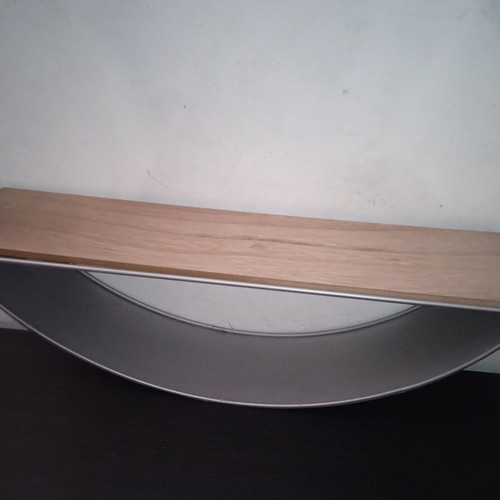 Retro Facto decorative shelf 54.5x10cm silver wood Atmosphera design like new