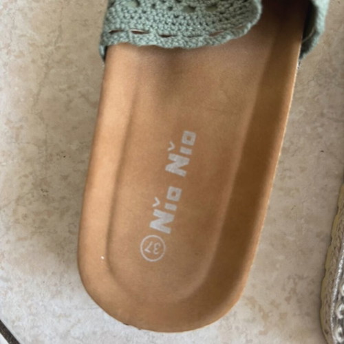 Nio Nio slippers new, size 37 with knitted upper and silver details