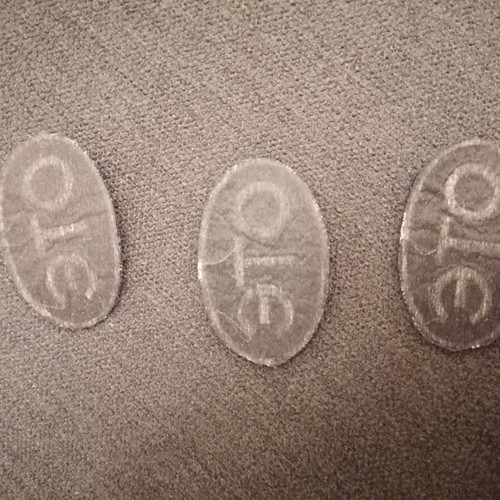 OTE embroidered patches used, set of 3