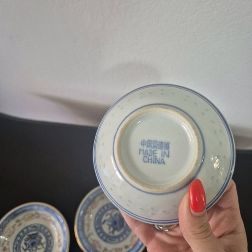Chinese sushi plates set like new