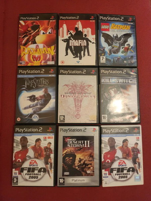 PlayStation 2 games pack of 9 used