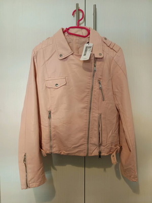 Biker jacket Celestino pink new, size medium