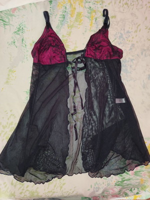Victoria's Secret vintage lingerie L like new, black and red