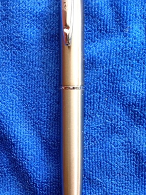 Sheaffer vintage fountain pen new with metal body and conical nib