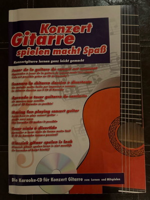 Konzert Gitarre spielen macht Spaß classical guitar learning book with CD like new
