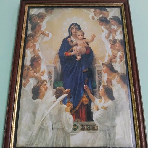 Icon of Virgin Mary used, 36×49 cm, wooden frame