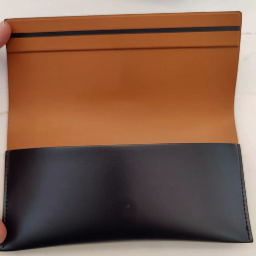 Zegna sunglasses case new black with card, cloth and box