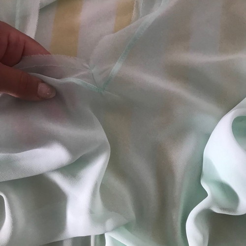 Sleeveless transparent top new, mint green size M
