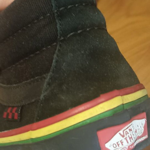 Vans sneakers size 40.5, black with multicolor details